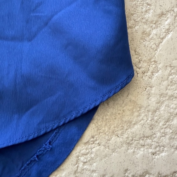 Rock & Republic royal blue T Back Top size medium - Picture 5 of 10